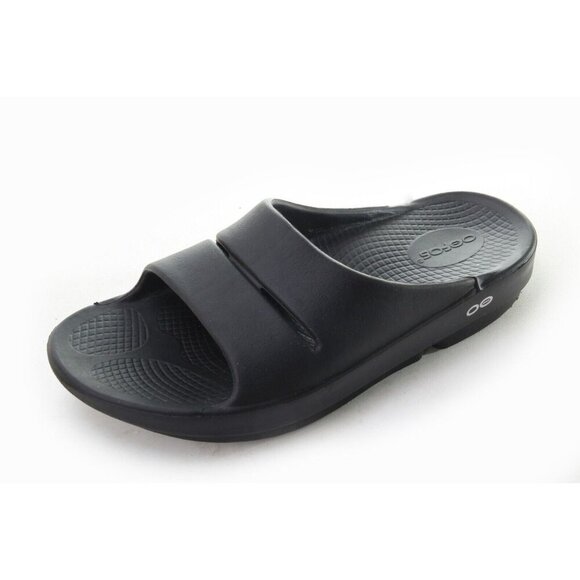 OOFOS Shoes - Oofos OOAHH Sandals Unisex Recovery Slide Shoes Black Unisex Women's Sz 9